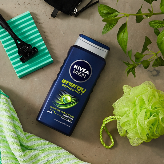 Nivea Men Energy Shower Gel with Mint Extract - 250g