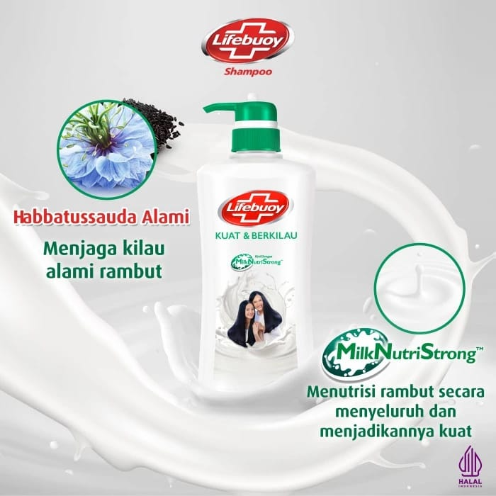 Lifebuoy Shampoo Strong & Shiny with Milk Nutrients - 680ml