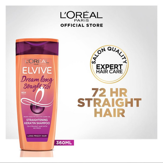 Loreal Paris Shampoo Dream Long Straight 72H - 360ml