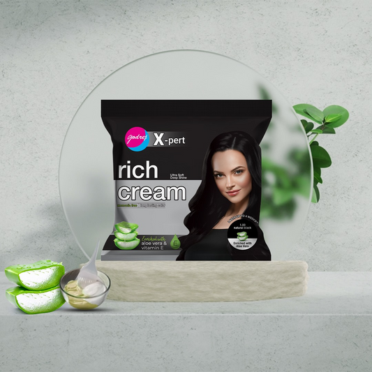 Godrej X-Pert Rich Cream Enriched with Aloe-Vera & Vitamin-E