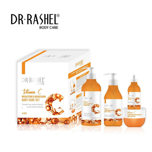 DR.Rashel New 4 PCS Set Vitamin C Brighteing & Nourishing Body Care Series 4 pc set