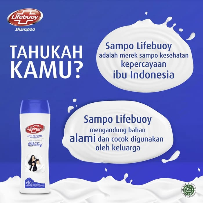 Lifebuoy Shampoo Anti-Dandruff with Milk Nutrients - 170ml