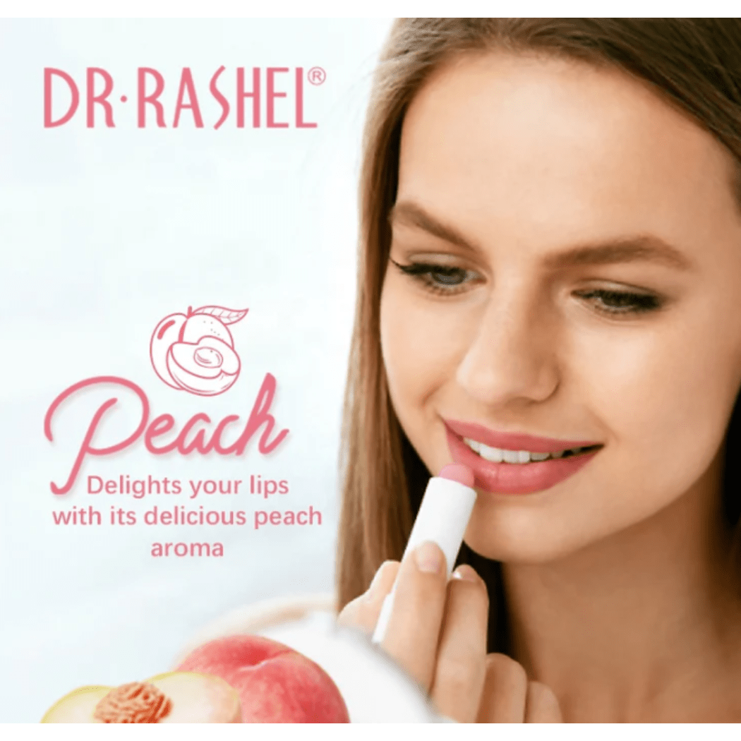 DR RASHEL Lip Balm Series Plumping & Hydrating Lips - Peach - 3g