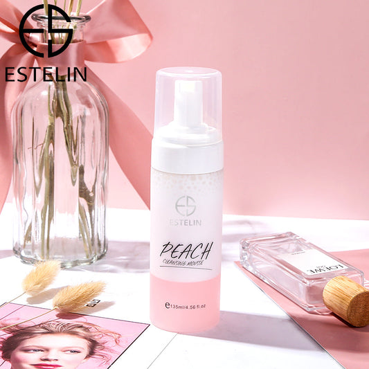 ESTELIN Face Wash Peach Cleansing Mousse Makeup Remover