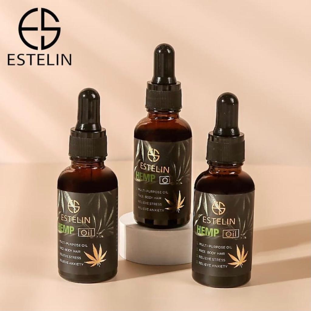 Estelin Multi purpose Face Body & Hair Hemp Oil, 30ml by Dr Rashel