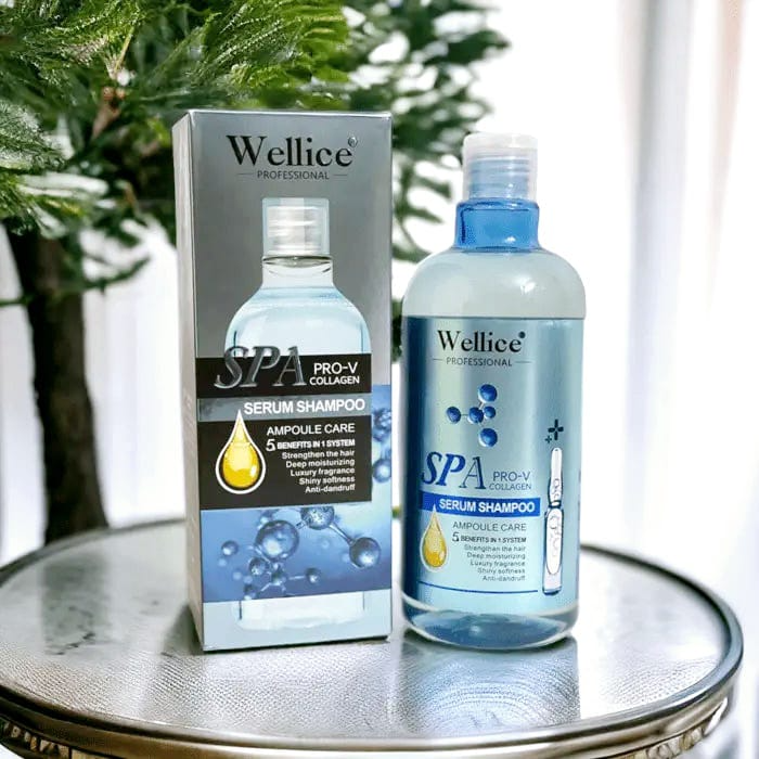 Wellice Professional Spa Pro-V Collagen Ampoule Care Serum Shampoo - 500ml
