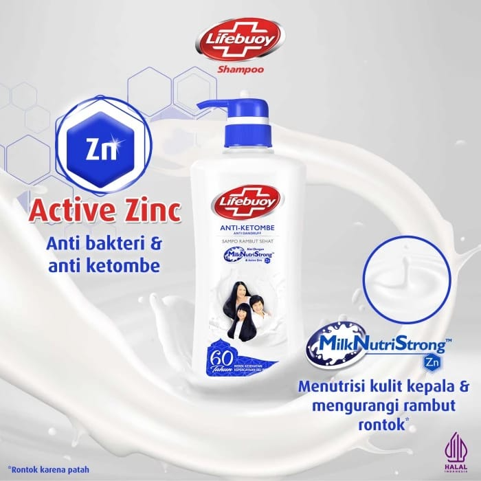 Lifebuoy Shampoo Anti-Dandruff with Milk Nutrients - 680ml