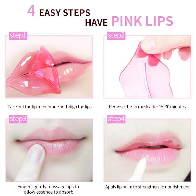 ESTELIN CHERRY BLOSSOM PINK HYDROGEL LIP MASK