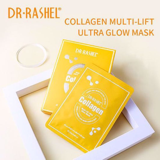 DR RASHEL Collagen Multi-lift ultra glow mask 25g*5pcs