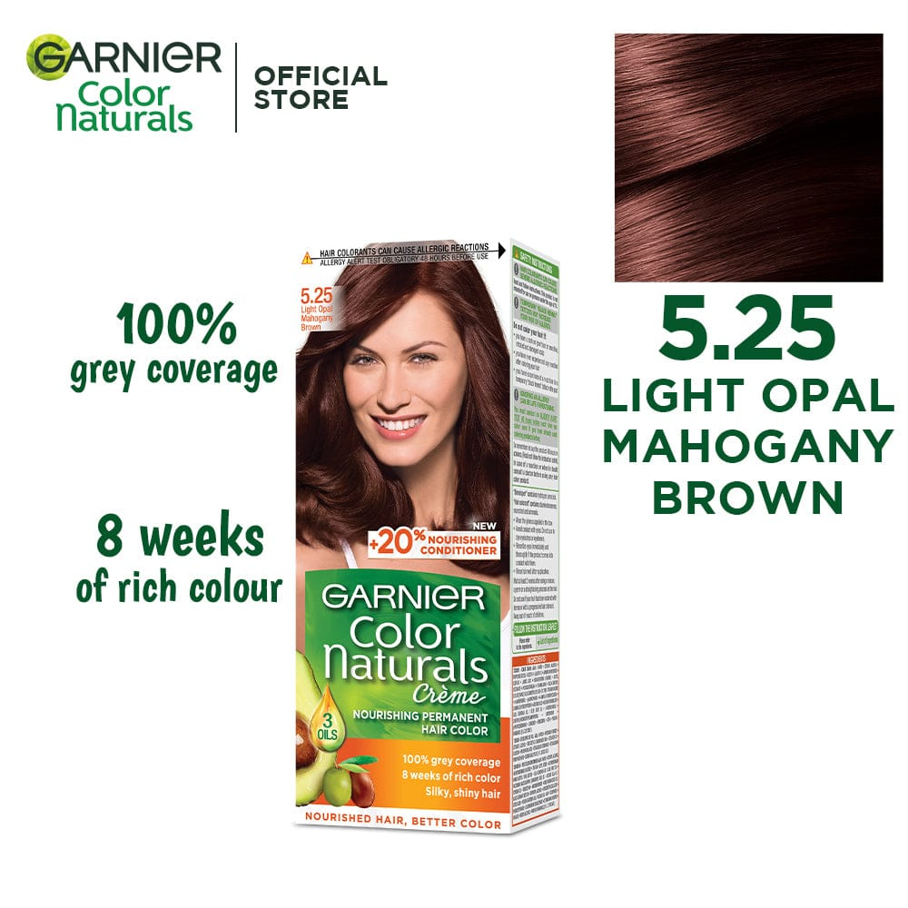 Garnier Color Naturals, Light Opal Mahogany Brown - 5.25