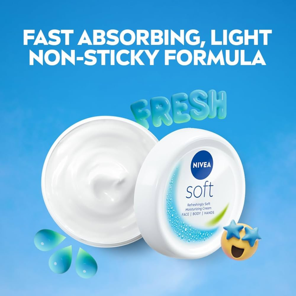 Nivea Soft Vitamin-E Light Moisturising Cream - 100ml