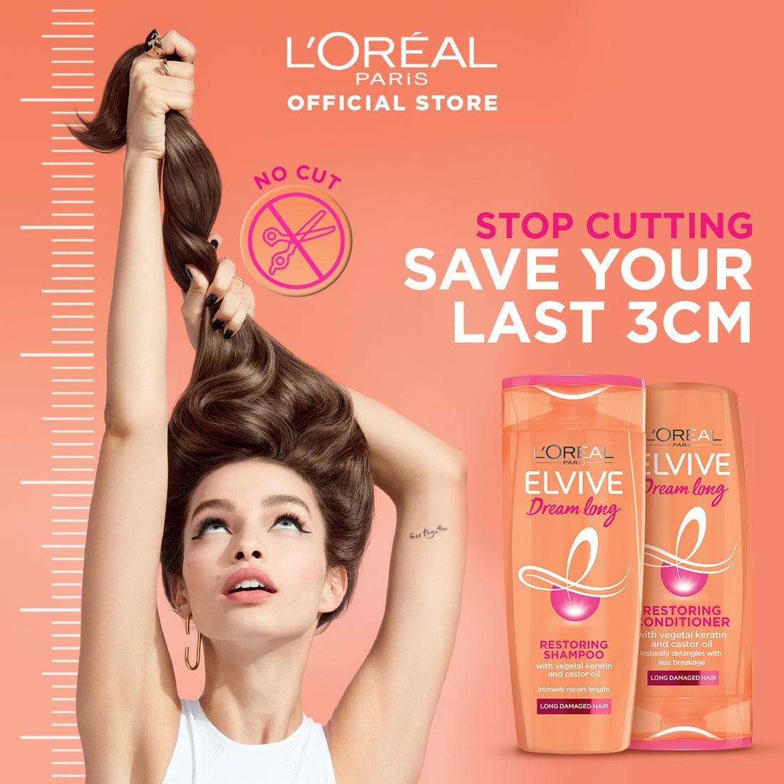 Loreal Paris Shampoo Dream Long - 175ml