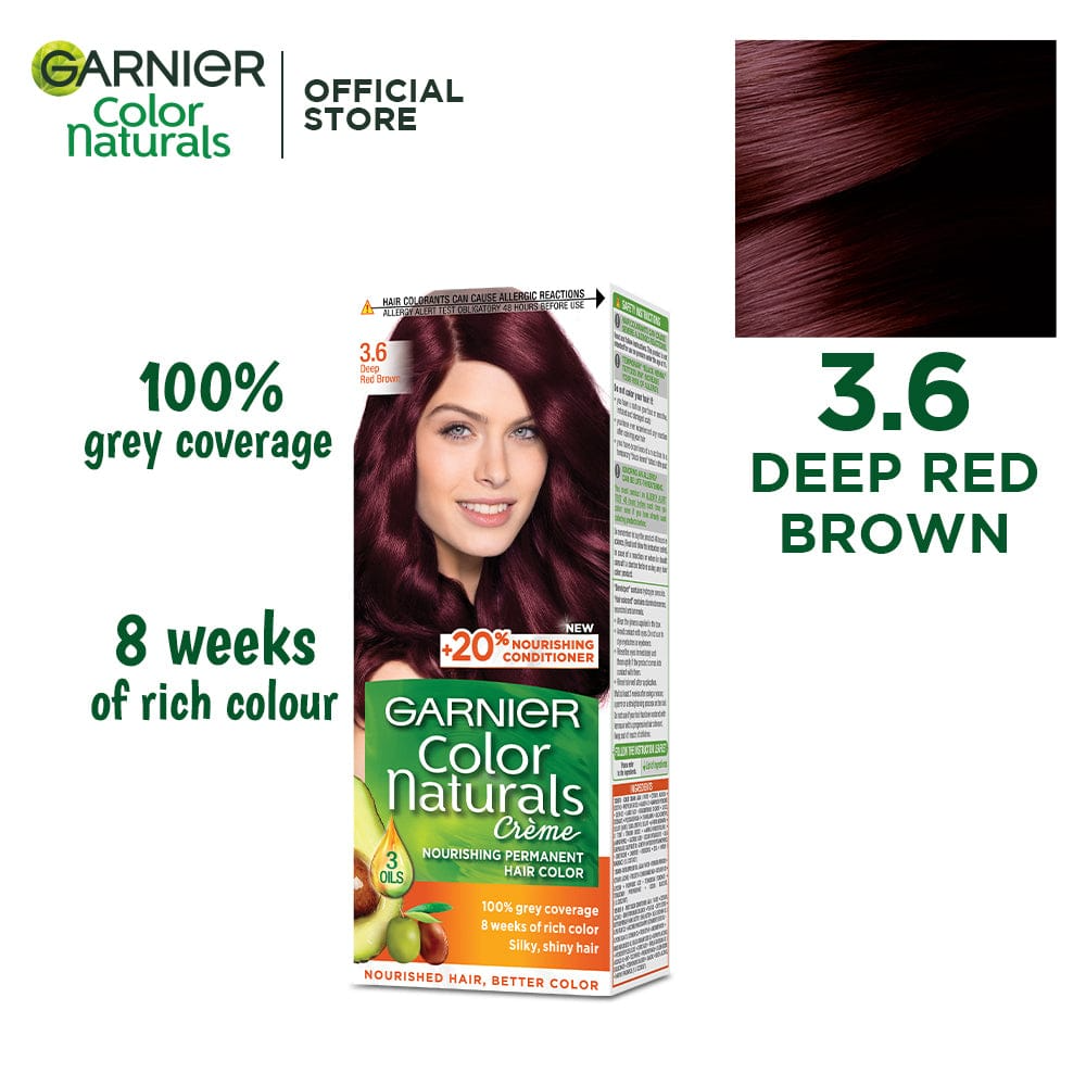 Garnier Color Naturals, Deep Red Brown - 3.6