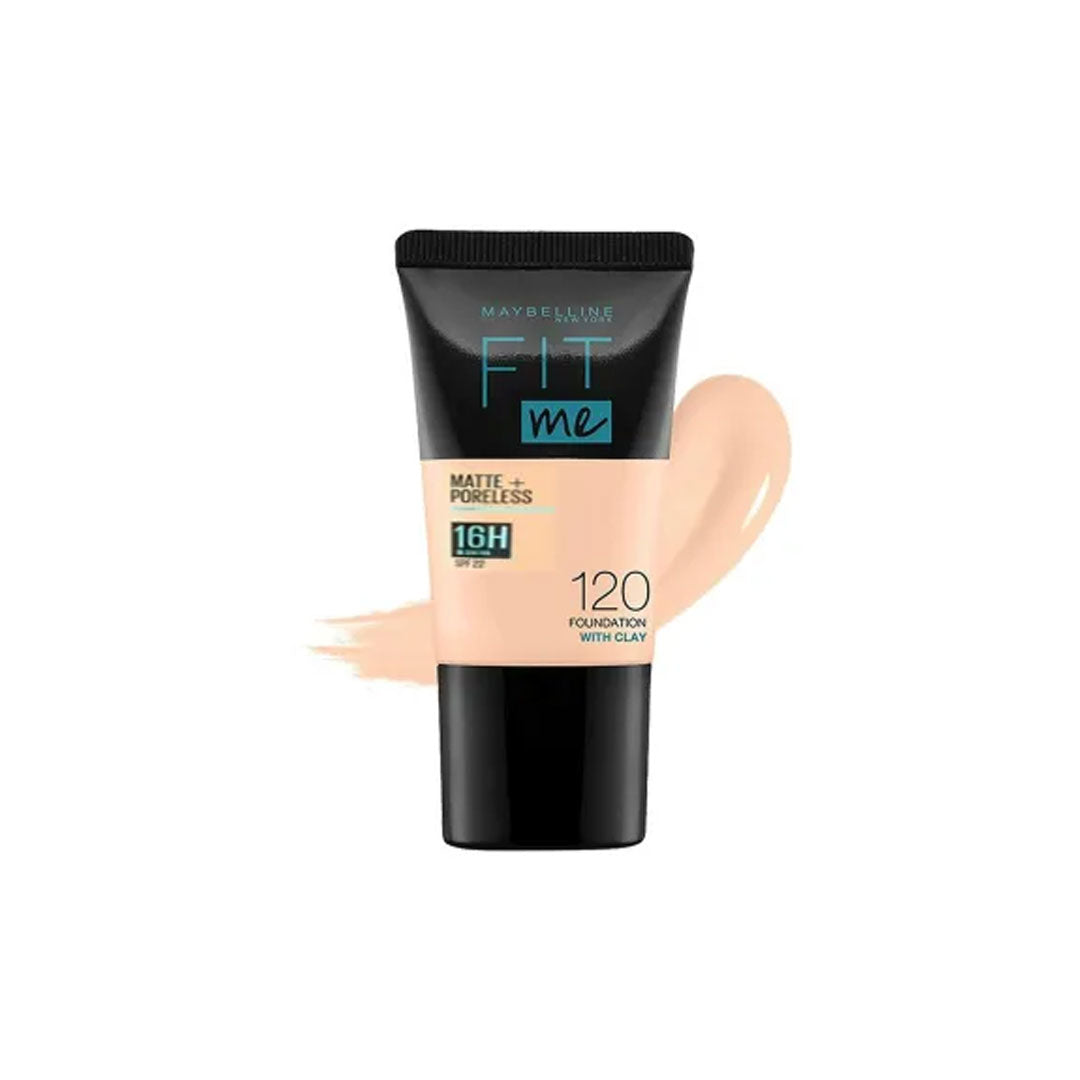 Maybelline Fit Me Matte Poreless Foundation Tube 18ml - 120 Classic Ivory