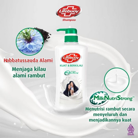 Lifebuoy Shampoo Strong & Shiny with Milk Nutrients - 680ml