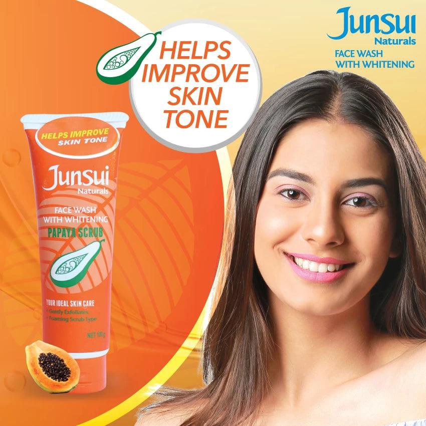 Junsui Naturals Papaya Scrub Face Wash With Whitening - 100g (Copy)