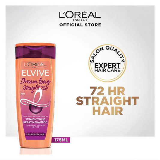 Loreal Paris Shampoo Dream Long Straight 72H - 175ml