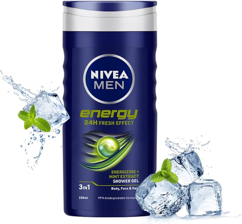 Nivea Men Energy Shower Gel with Mint Extract - 250g