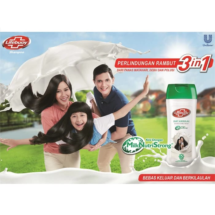 Lifebuoy Shampoo Strong & Shiny with Milk Nutrients - 170ml