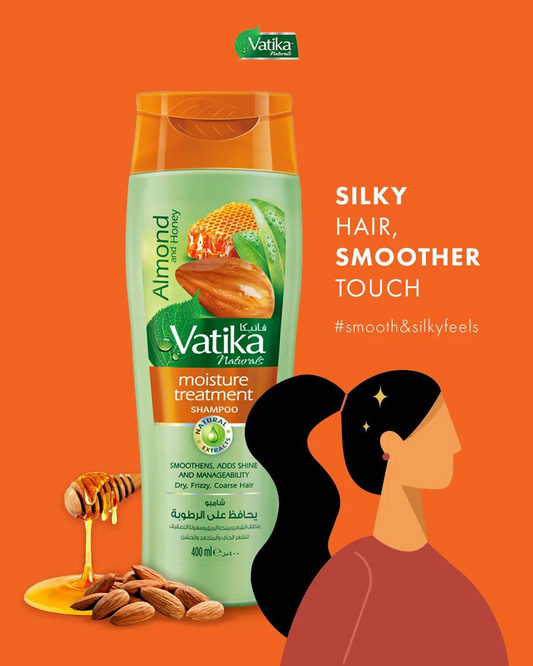 Dabur Vatika Almond and Honey Moisture Treatment Shampoo - 360ml
