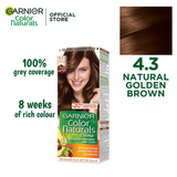 Garnier Color Naturals, Natural Golden Brown - 4.3