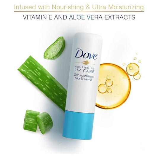 Dove Nourishing Lip Care with Vitamin-E And Aloe-Vera Extract - 4.8g