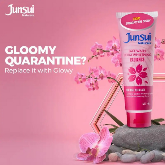 Junsui Naturals Radiance Face Wash With Extra Whitening - 100g