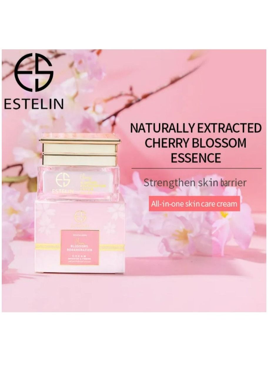 Cherry Blossoms Micro-Nutritive Regeneration Cream Moisturizing nourishing Smoothing Facial Cream 50 g