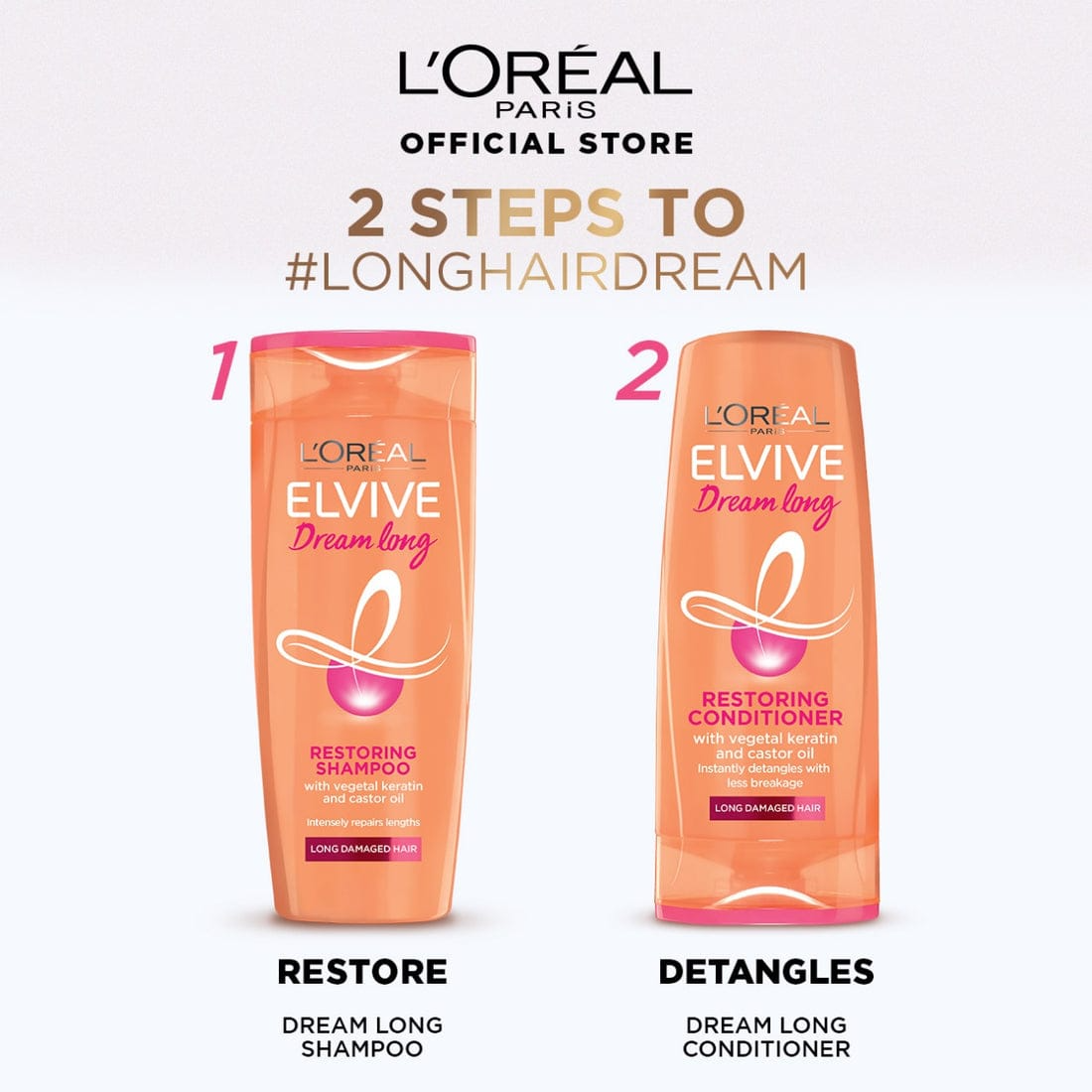 Loreal Paris Shampoo Dream Long - 175ml