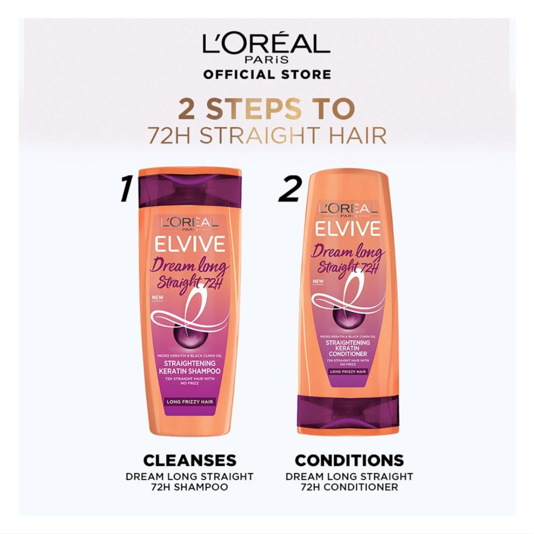 Loreal Paris Conditioner Dream Long Straight 72H - 175ml
