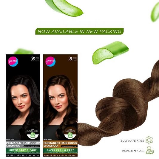 Godrej Permanent Hair Color Shampoo Pump - 200ml
