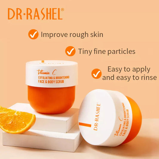 Dr Rashel Vitamin C Exfoliating & Brightening Face & Body Scrub, 250g