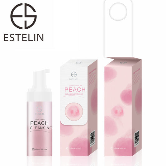 ESTELIN Face Wash Peach Cleansing Mousse Makeup Remover