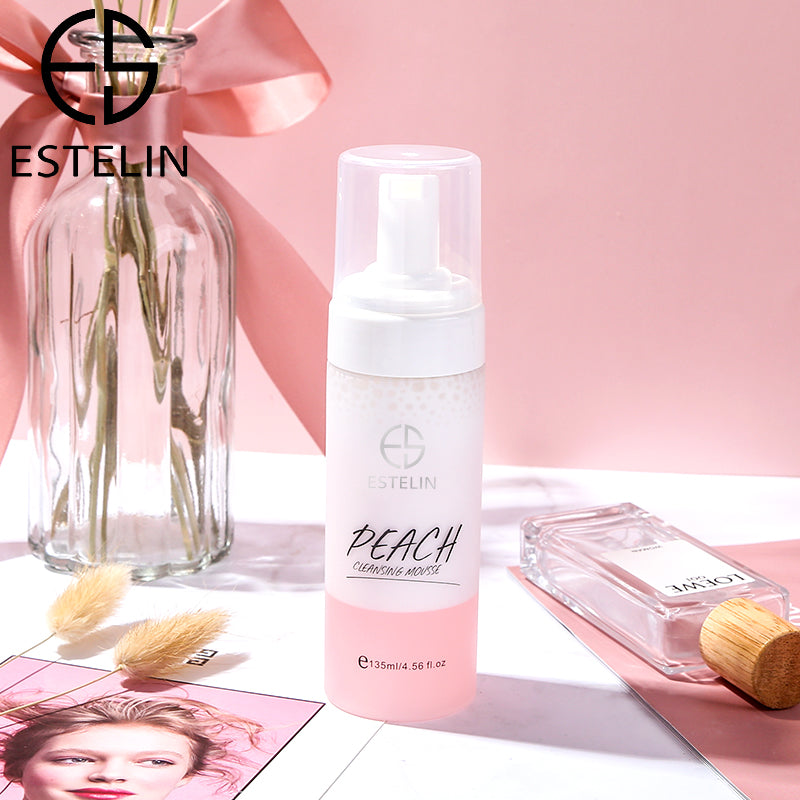 ESTELIN Face Wash Peach Cleansing Mousse Makeup Remover