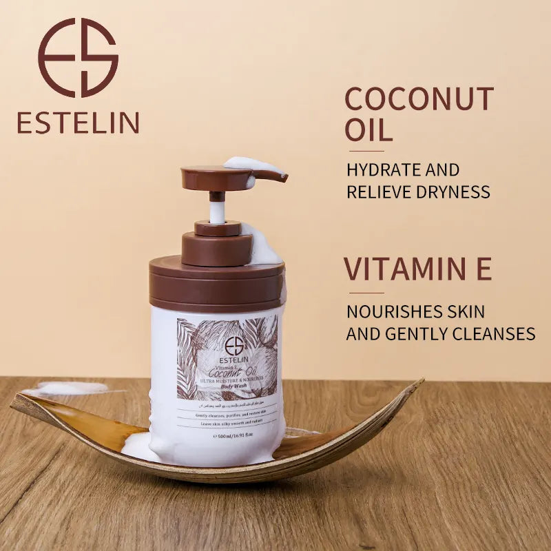 Estelin Vitamin E Coconut Oil Body Wash - 500ml
