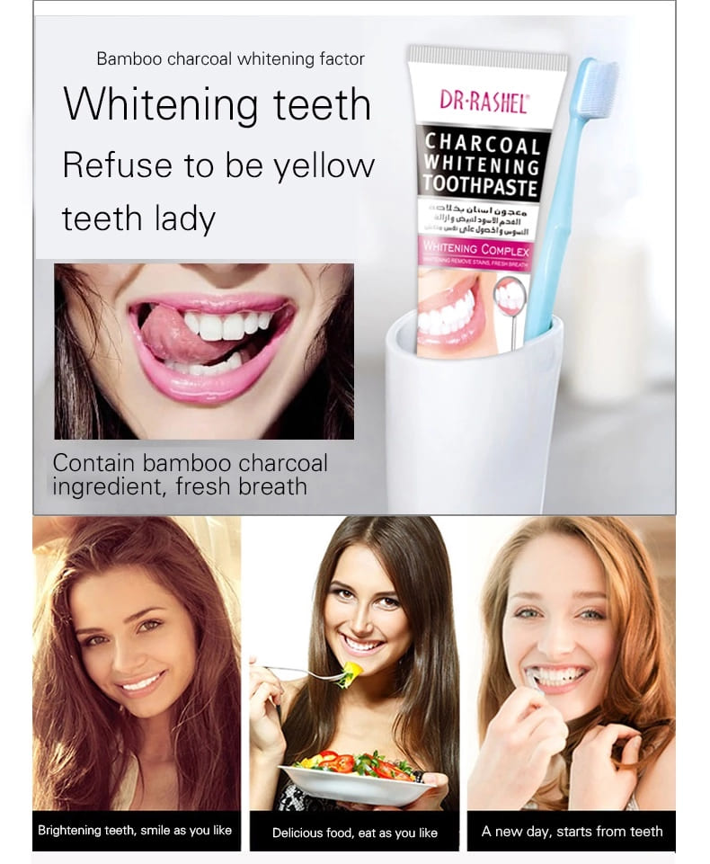 DR.RASHEL Bamboo Charcoal whitening toothpaste