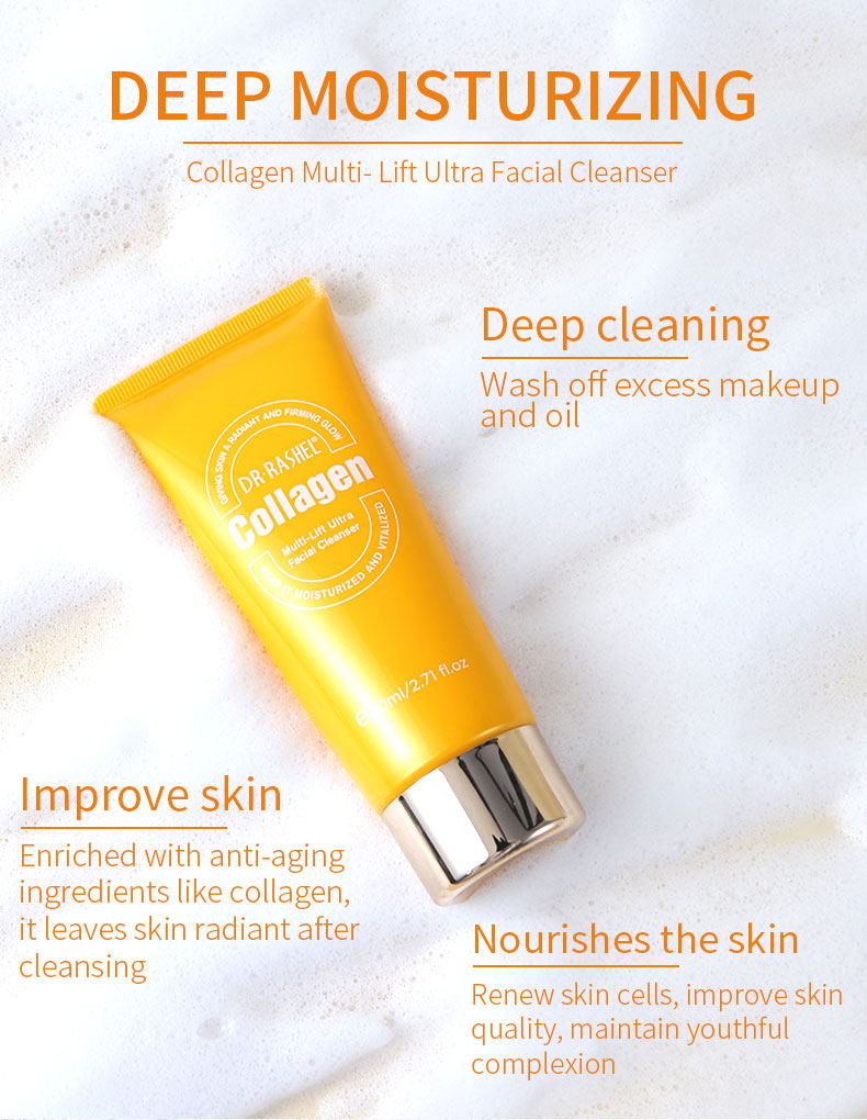DR RASHEL Collagen Multi-Lift Ultra Essence Facial Cleanser 80ml Face Wash