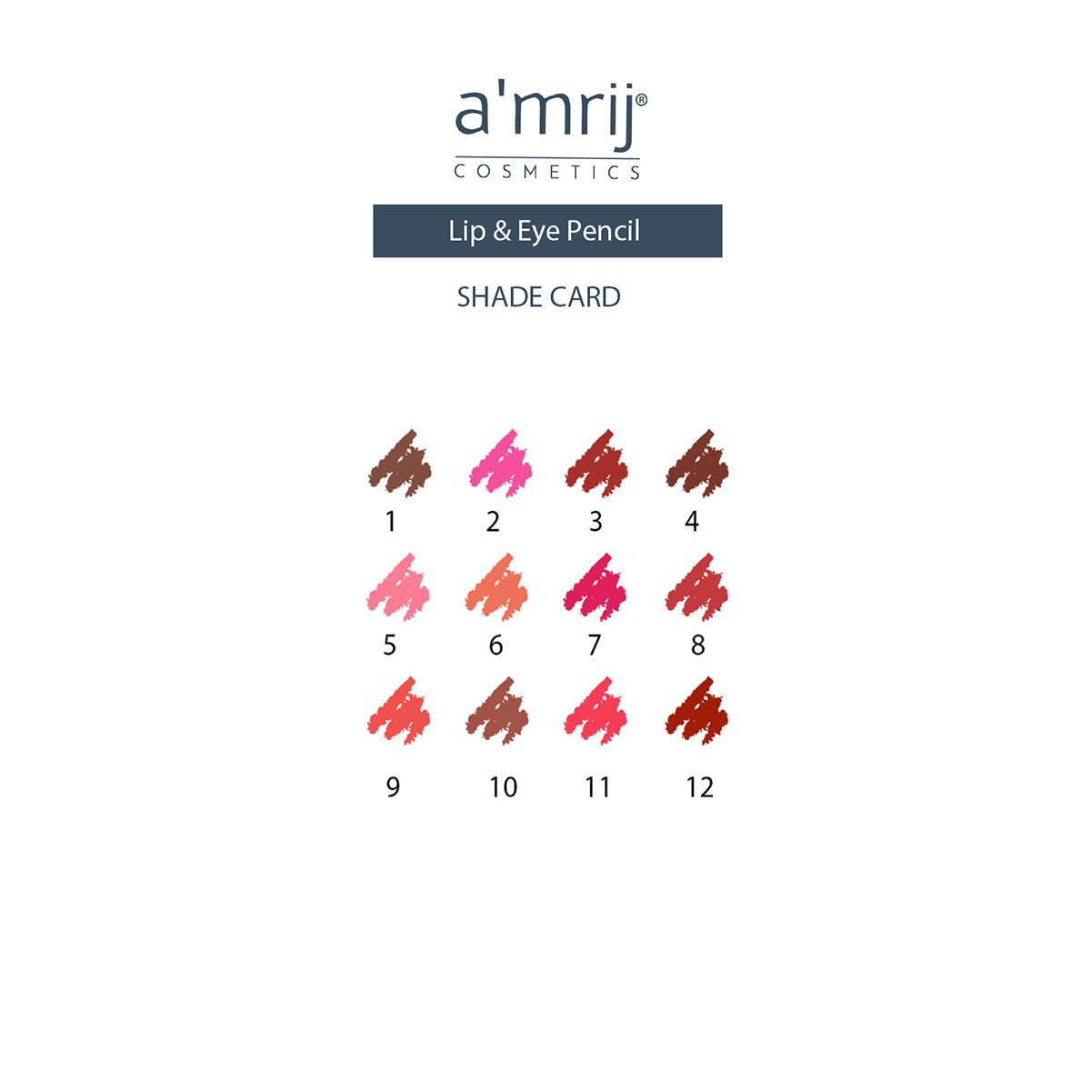 Amrij Cosmetics LIP & EYE PENCIL