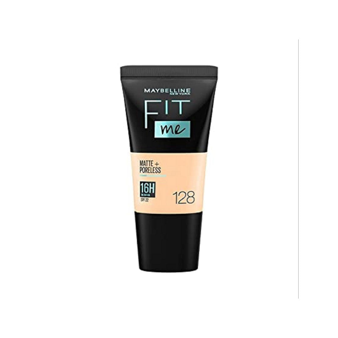 Maybelline Fit Me Matte Poreless Foundation Tube 18ml - 128 Warm Nude