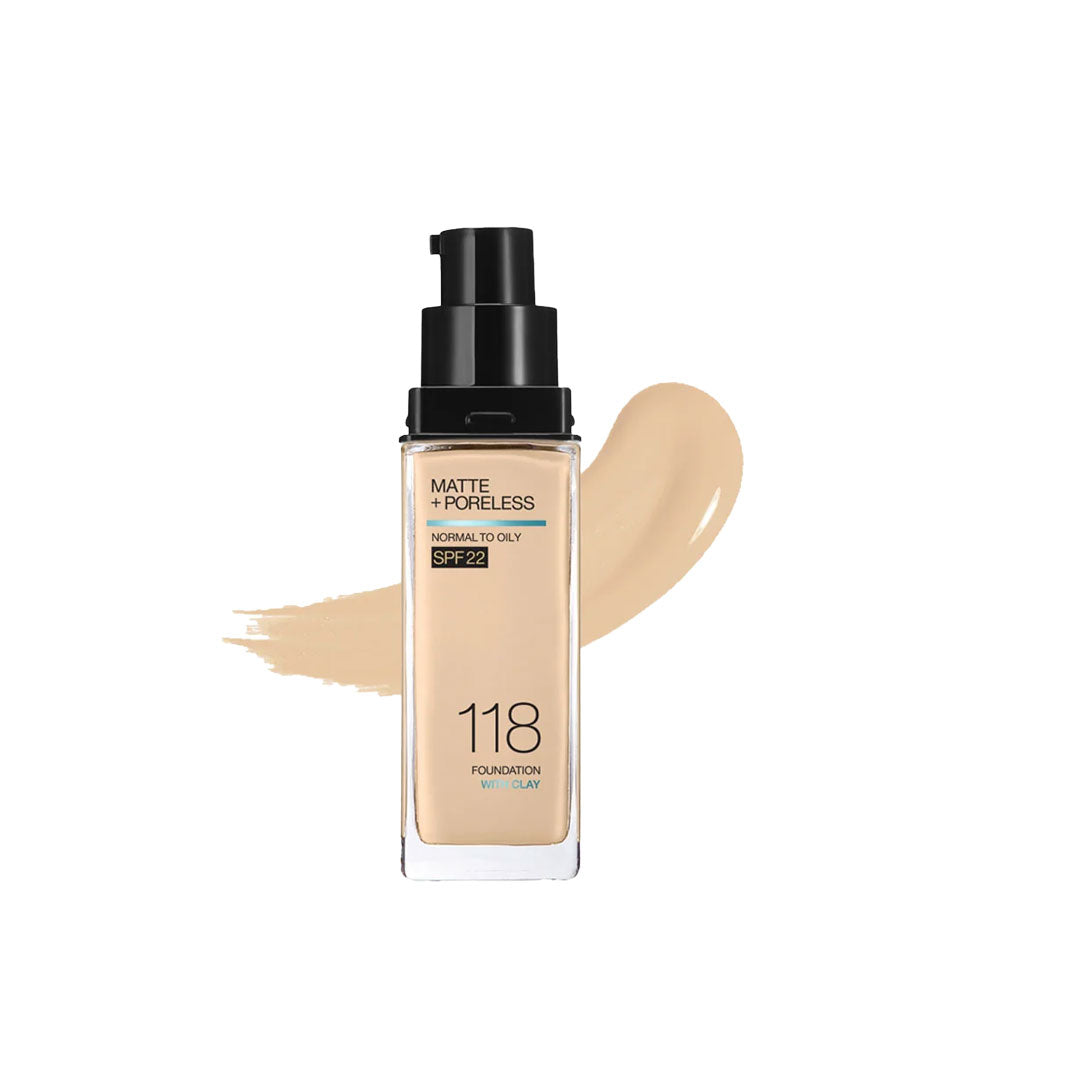 Maybelline Fitme Matte Poreless Liquid Foundation 118 30ml