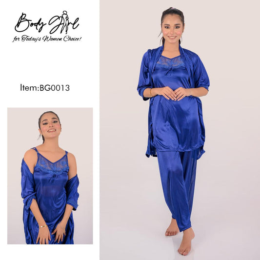 Silk Royal Blue Nighty