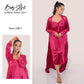 Dark fuchsia Silk Nighty
