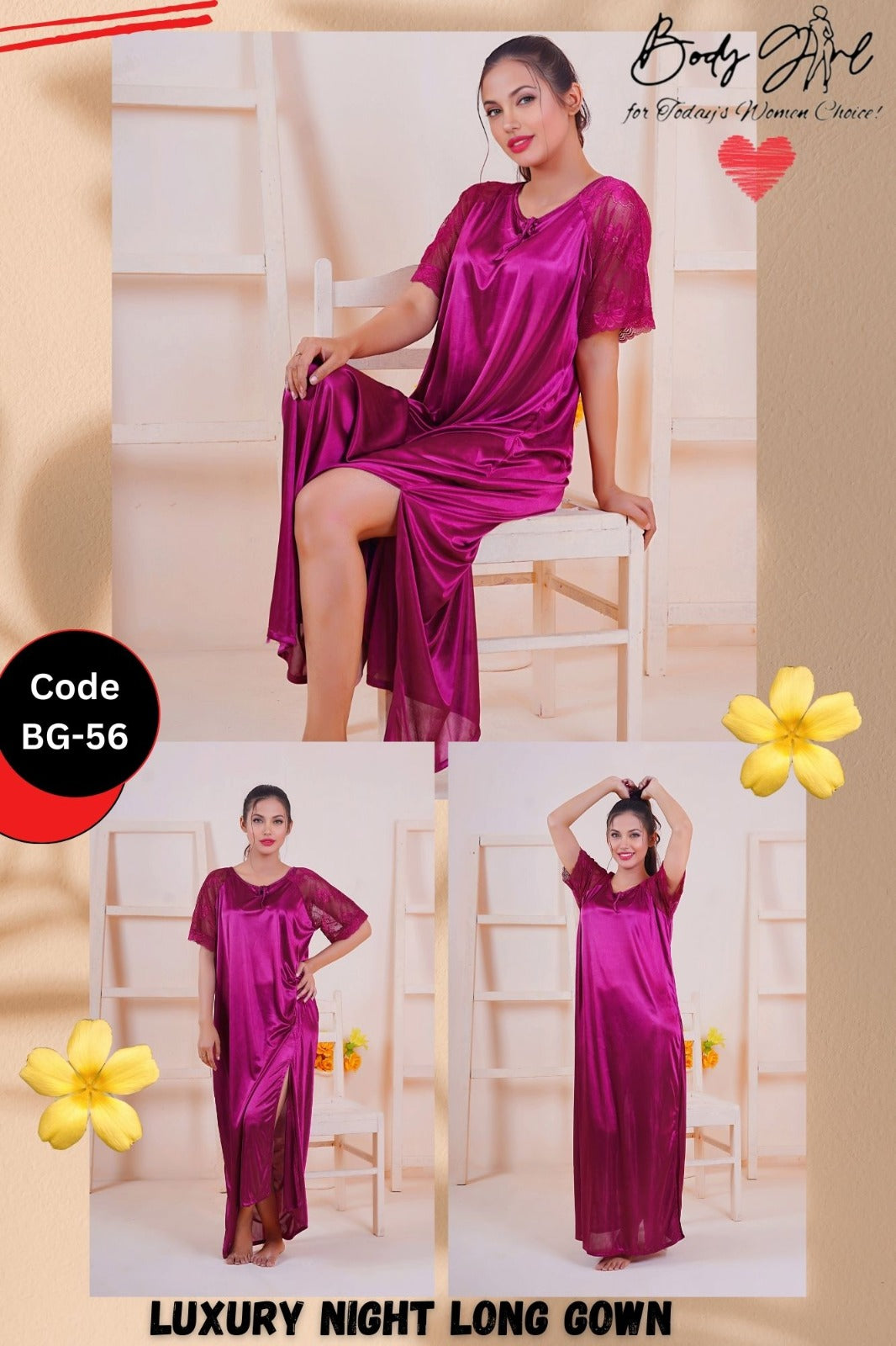 2-Pieces Long Gown For Girls