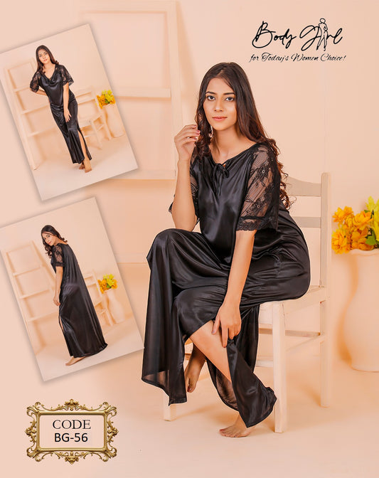 Bridal Silk Night Sleeping Suit