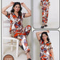 2-Piece Pajama Shirt Set with Amazing Printed Design