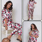 Stylish 2-Piece Puzzle Print Pajama Set – Comfortable & Trendy Sleepwear