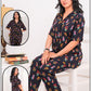 Floral Printed Shirt & Trouser Night Wear For Girls & Women