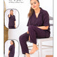 Polka Dot Printed Shirt & Trouser Night Wear Set For Girls & Women
