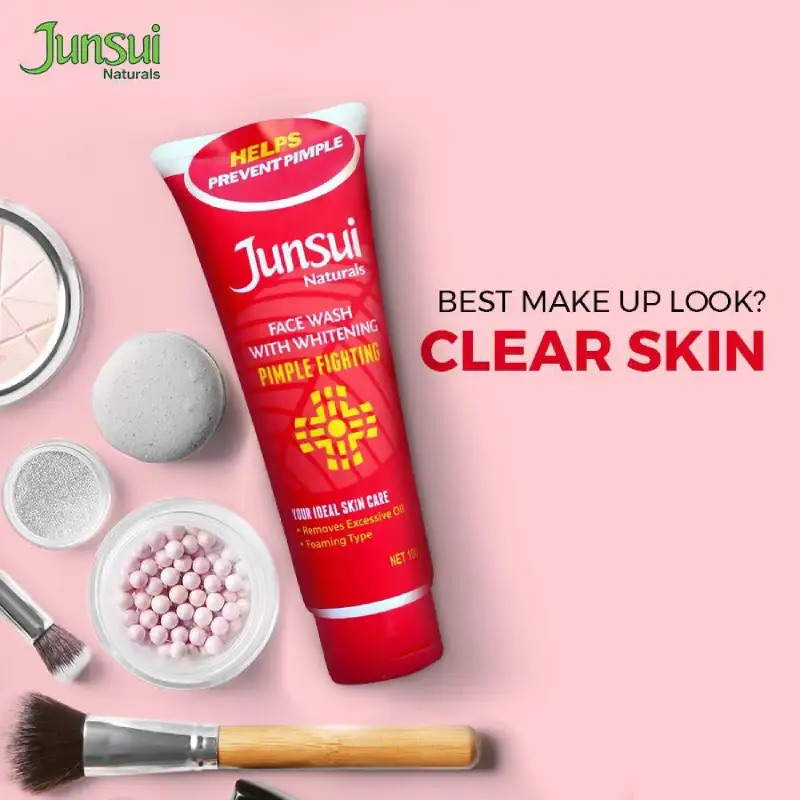 Junsui Naturals Pimple Fighting Face Wash With Whitening - 100g