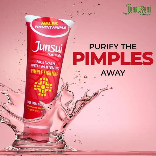 Junsui Naturals Pimple Fighting Face Wash With Whitening - 100g